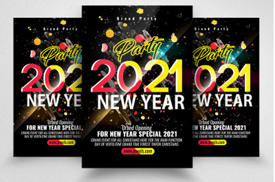 New Year Bash Eve Flyer/Poster