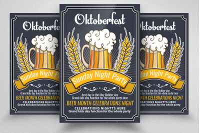 Oktoberfest Party Night Flyer