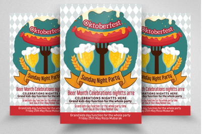 Oktoberfest Party  Flyer Template