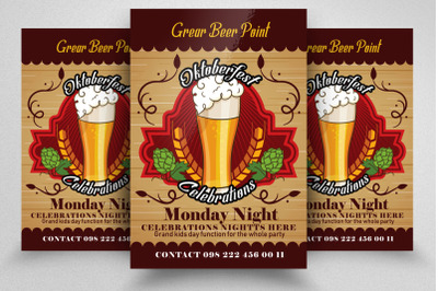 Oktoberfest Celebration Night Flyer