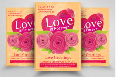 Love Greeting Flyer/Poster