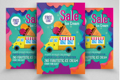 Ice Cream Flyer&2F;Poster