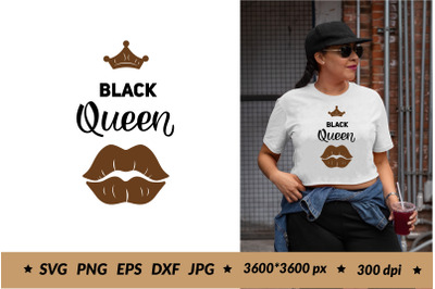 Black Queen SVG. Black Woman SVG, PNG. Woman Quotes