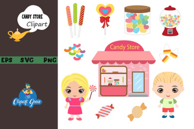 Candy Store clipart, Candy Store &amp; SVG