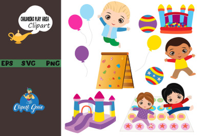 Children&#039;s play area clipart &amp; SVG