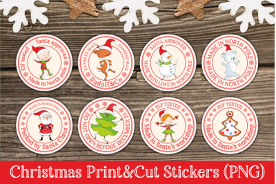 Christmas stamp sticker pack PNG