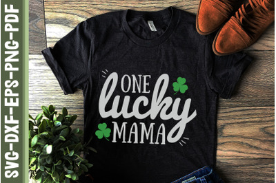 One Lucky Mama Green Clover