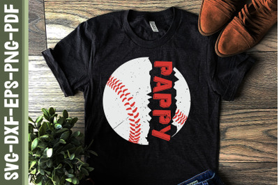 Pappy Baseball Dad Father&#039;s Day Gift