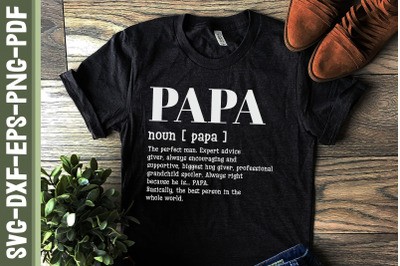 Papa Defination Father&#039;s Day Gift