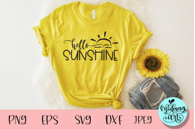 Hello sunshine svg, summer svg