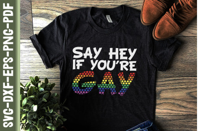 Say Hey If You Are Gay LGBTQIA Proud