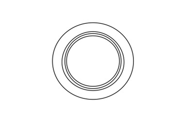 Kitchen Plate Outline Flat Icon