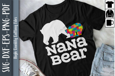 Nana Bear Autism Awareness