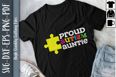 Proud Autism Auntie Autism Puzzle