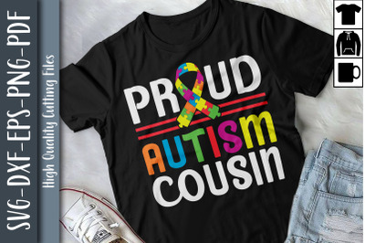 Proud Autism Cousin Autism Ribbon Puzzle