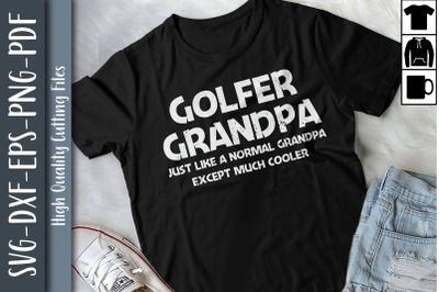 Golfer Grandpa Cooler Father&#039;s Day Gift