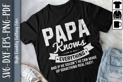 Papa Knows Everything Father&#039;s Day Gift