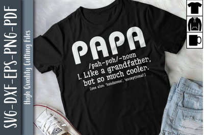 Papa Definition Father&#039;s Day Gift