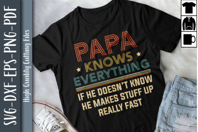 Papa Knows Everything Father&#039;s Day Gift