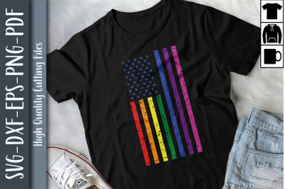 LGBTQ Flag USA LGBTQ Proud LGBTQ Rights