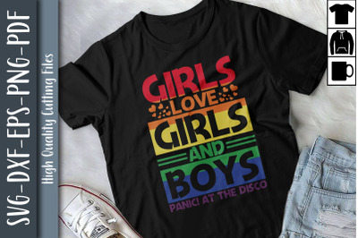 Girls Love Girls And Boys LGBTQ Proud