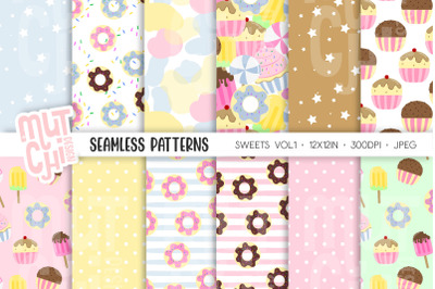Sweets Vol1 Seamless Patterns