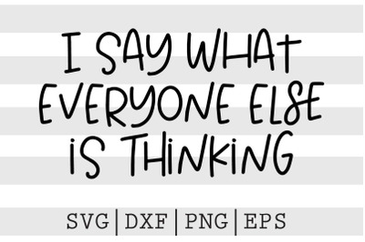 I say what everyone else is thinking SVG
