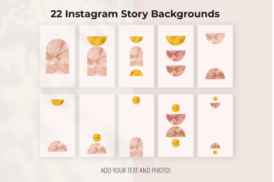 Boho instagram story backgrounds