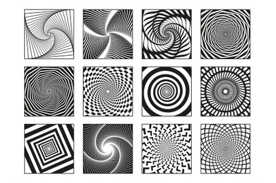 Hypnotic spirals. Vortex motion hypnotise spirals, rotating motion spi