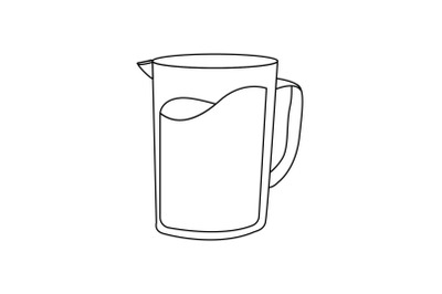 Kitchen Teapot Outline Flat Icon