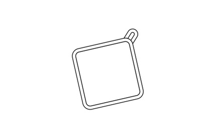 Kitchen  Napkin Outline Flat Icon