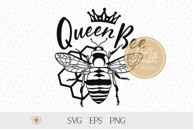 Queen bee svg, Honey bee svg, Honeycomb svg, Bee png