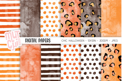 Chic Halloween Digital Paper Set