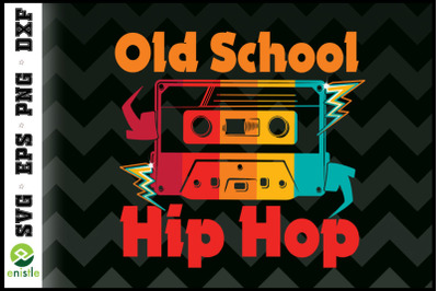 Retro Old School Hip Hop 80s Cassette