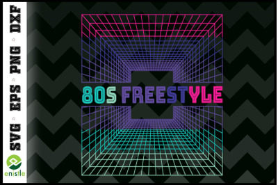 80s freestyle Neon light Style