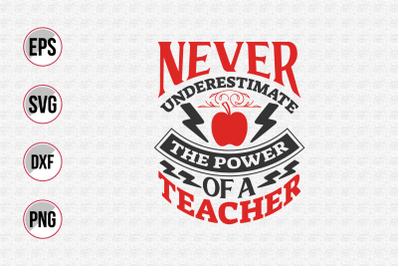 Teacher quotes typographic vector.