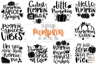 Pumpkin Quotes Bundle, Thanksgiving SVG