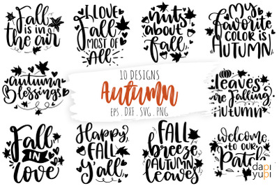 Fall Autumn SVG Bundle, Thanksgiving SVG