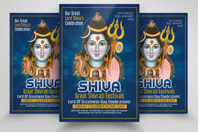 Shiva Hindu Lord Flyer&2F;Poster