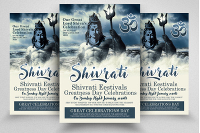 Shivratri Festival Flyer Template