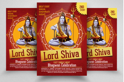 Lord Shiva Flyer&2F;Poster