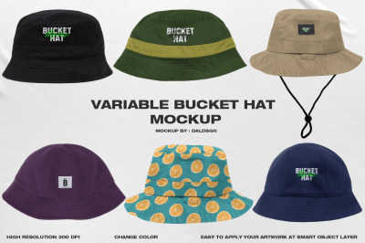 Variable Bucket Hat Mockup