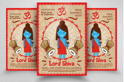 Hindu Lord Shiva Flyer&2F;Poster