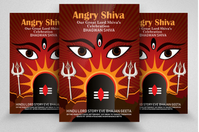 Shivratri Hindu Event Flyer&2F;Poster