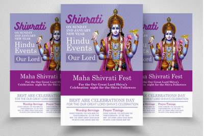 Shivratri Festival Flyer Template