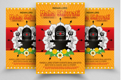 Shivratri Indian Event Flyer&2F;Poster