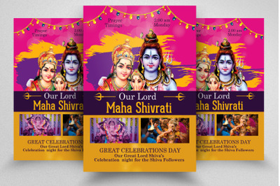 Shivratri Festival Flyer Template