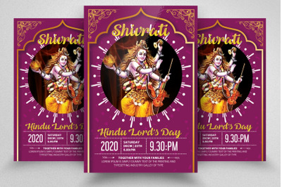 Shivratri HinduFestival Flyer Template