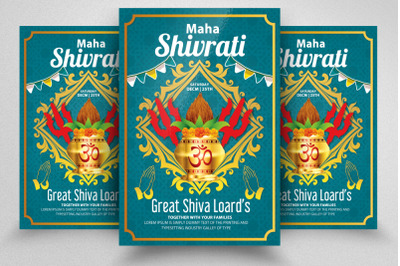 Maha Shivratri Festival Flyer Template