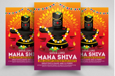 Maha Shivratri Indian Festival Flyer